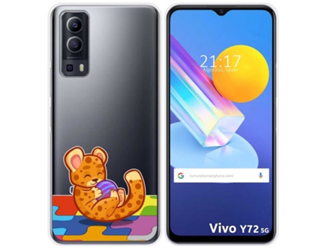 Carcasa Vivo Y52 5G TUMUNDOSMARTPHONE Dibujos Transparente Multicolor