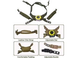 Omni-sistema De Suspensión Con Dial Y Correa De Barbilla Para Casco Táctico Fast Mich Wendy Accesorios De Casco