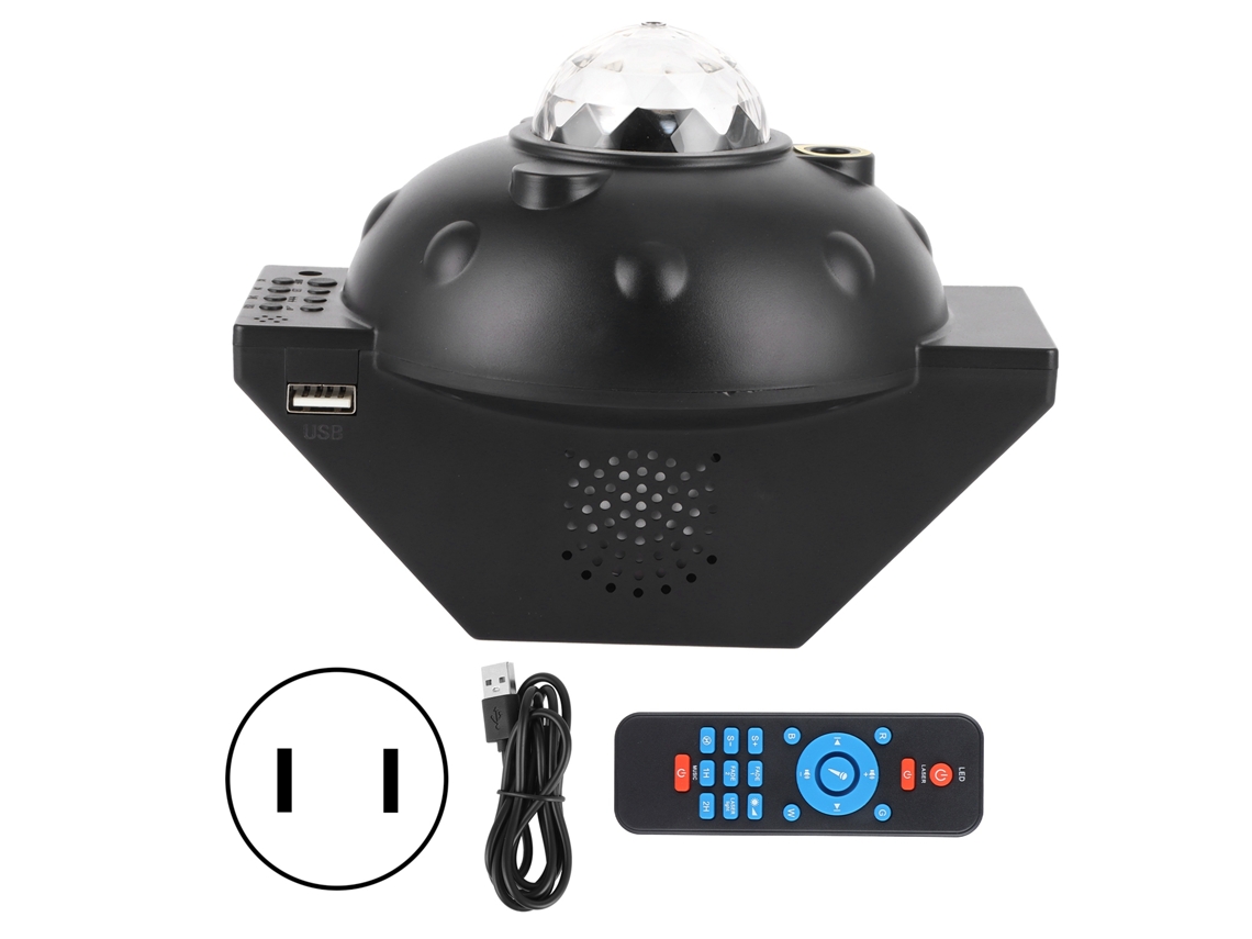 2026-lámpara Proyector Bluetooth Con Control Remoto, Función De Temporizador Usb Para Fiesta Y Decoración Hogar