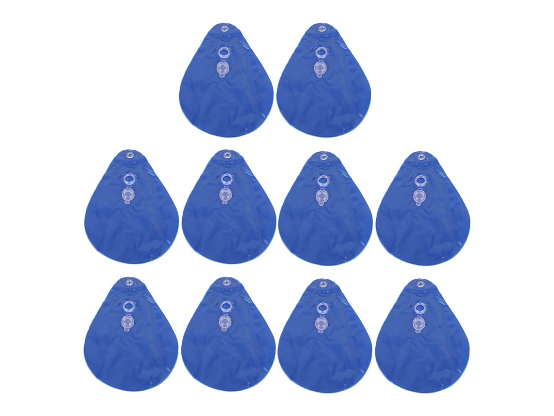 10 Pesas Para Cubierta De Piscina, Bolsa De Agua De Pvc, Lona De Invierno, Cubierta De Piscina Azul Para Suelo