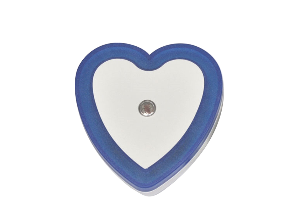Luz Nocturna En Formato De Corazón - Padrão Dos Eua, Azul JEIIBRZUI