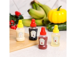 (4 Piezas) Mini Botellas Exprimibles, Botellas Para Condimentos De 25 Ml, Envases Ecológicos Y Comestibles
