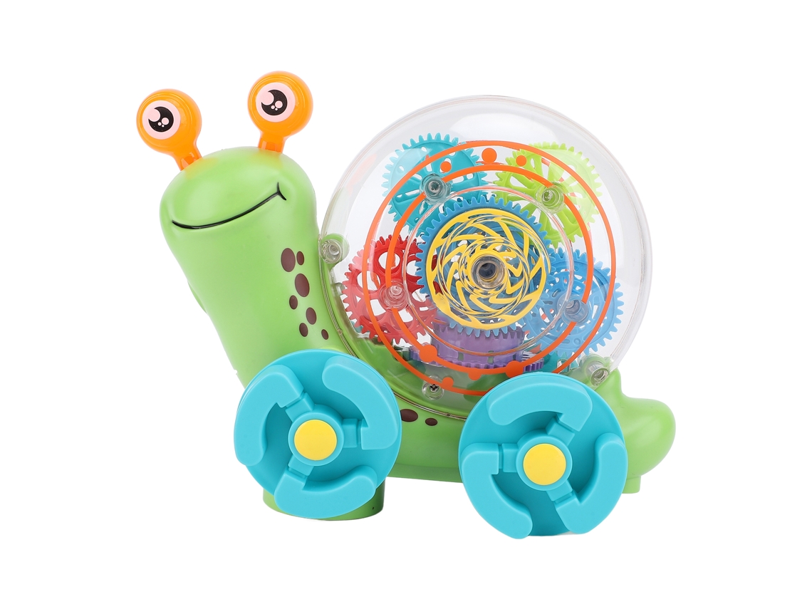 2026-juguete Caracol Con Engranajes Transparentes Para Niños Con Luces Múltiples, Música Y Proyección Rotatoria