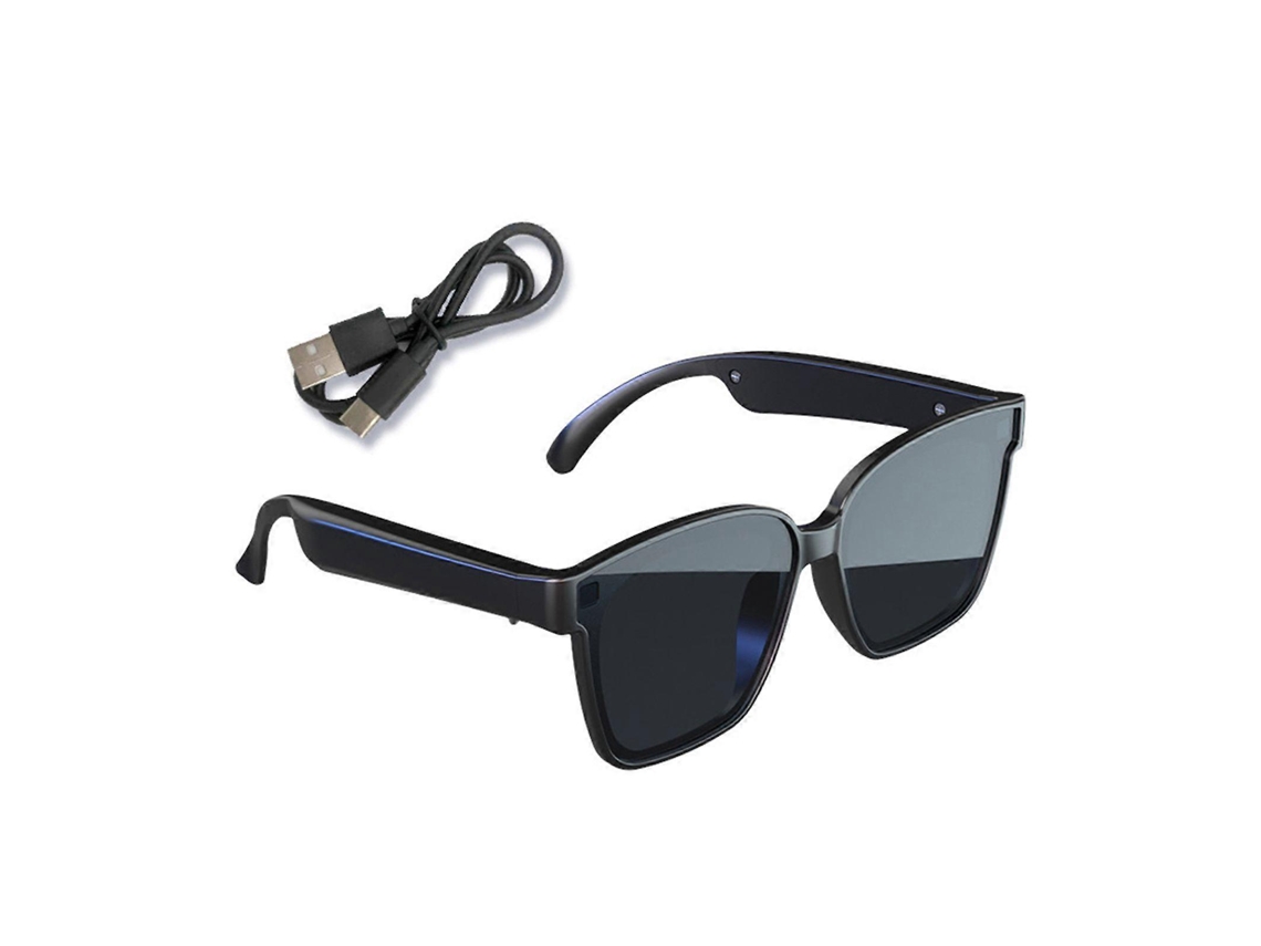 Gafas de sol inteligentes Jikaix compatibles con Bluetooth, audio de oído abierto, control de voz, manos libres, recargables, resistentes a AR