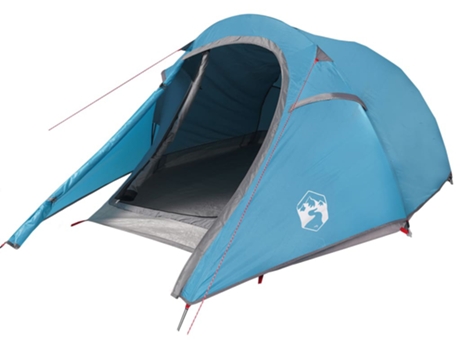 Tienda de campaña túnel VIDAXL para 2 personas impermeable azul