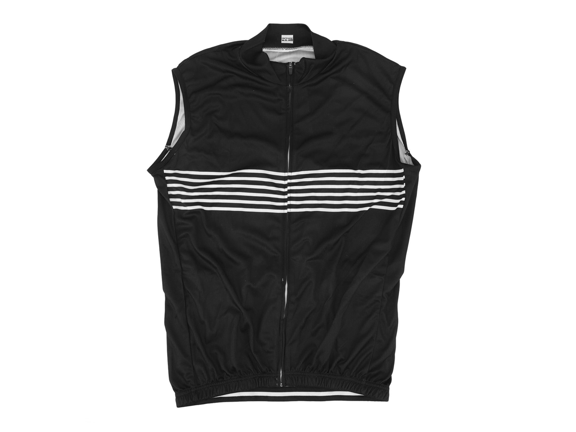 Colete De Ciclismo Sem Mangas Respirável Secagem Rápida Zíper Completo Para Ciclismo De Estrada Tamanho Xxxl Preto