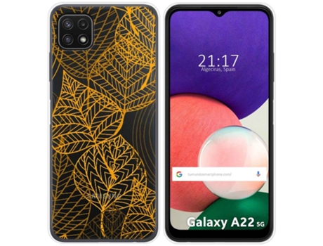 Carcasa Samsung Galaxy A22 5G TUMUNDOSMARTPHONE Dibujos Transparente Multicolor