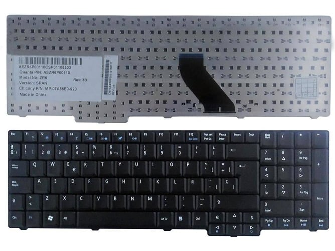 Teclado para Portátil Acer Aspire 5735Z 5737 5735 5355 5335 5235 8920G 8920Zg