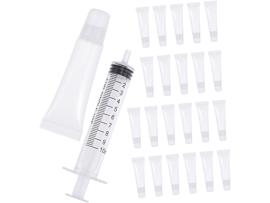 Juego De Tubos Recargables Para Brillo Labial Con Envases Cosméticos Vacíos.