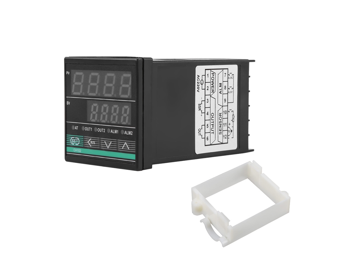Controlador de temperatura digital inteligente CA 220 V, salida de relé de 4-20 mA, 0-400 ℃