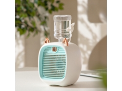 Ventilador de mesa USB con turbina de superficie para aire acondicionado Digitallab (azul)