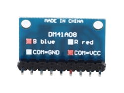2026velora-kit 4 Módulos Led Azul Ánodo Común Para Breadboard, Mcu, Arm, Impresora 3d, 3-24v Dm41a08_b_vcc