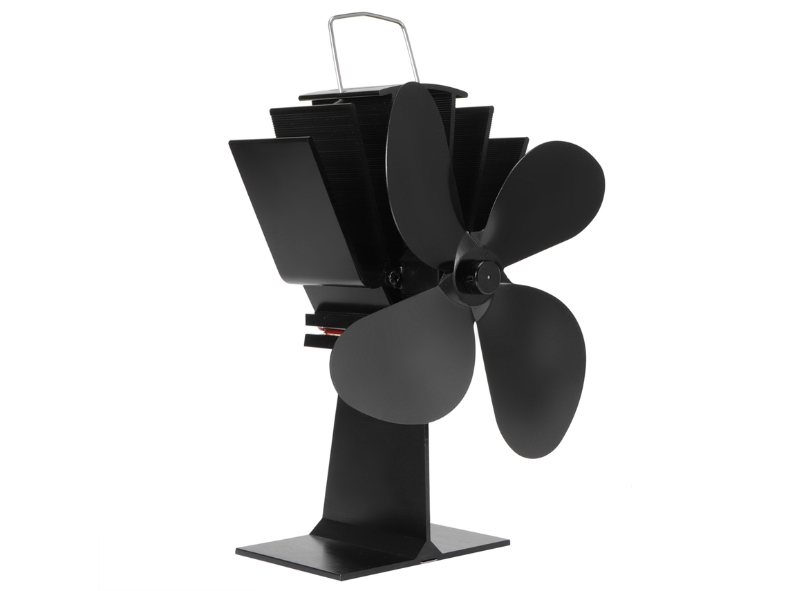 Ventilador silencioso para estufa de leña, 4 aspas