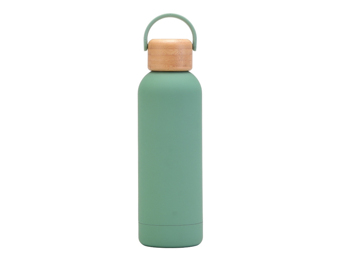 Botella termo de acero inoxidable de 500ml con boquilla y pajita. NEVEANCE