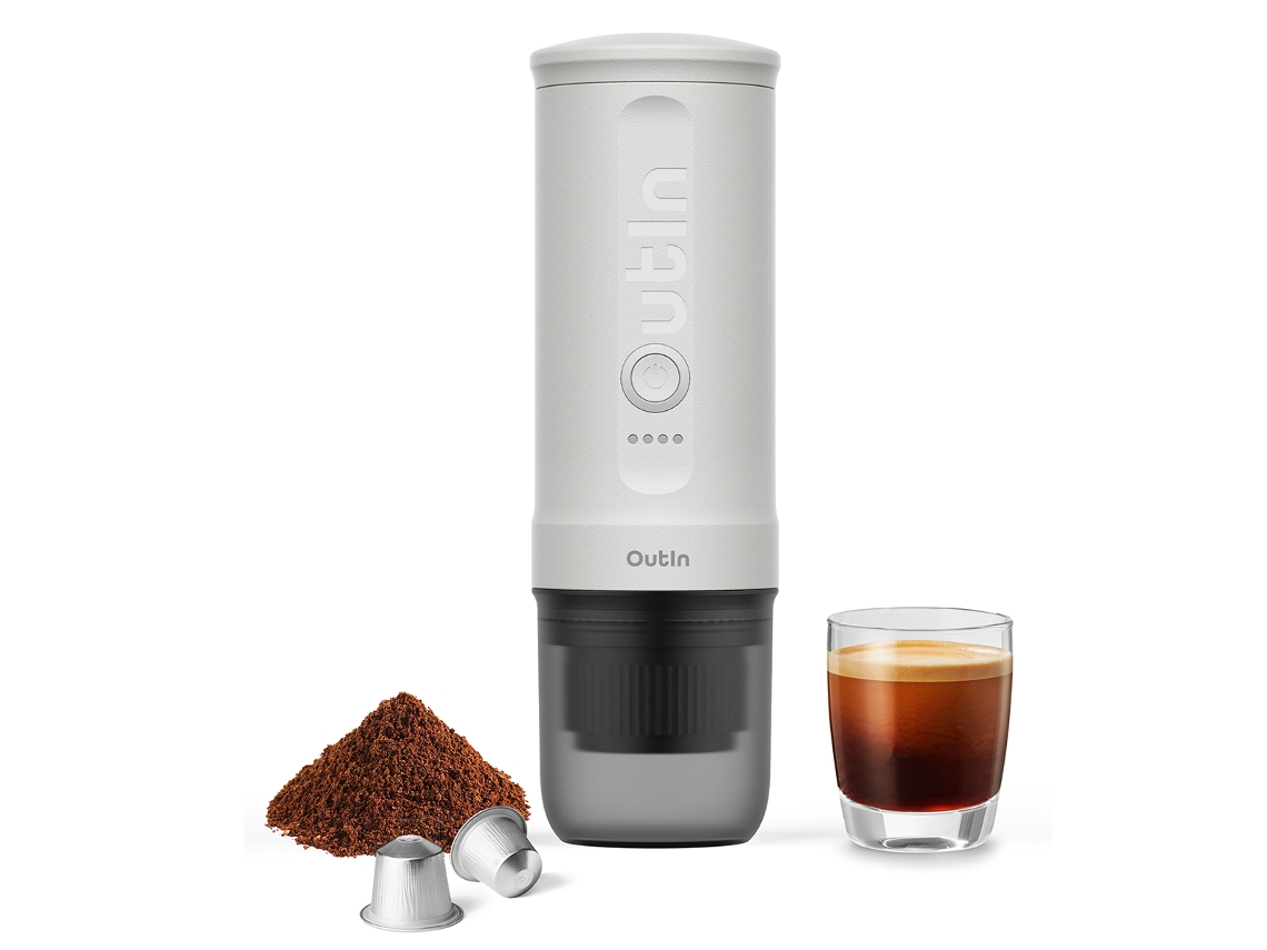 Cafetera espresso portátil White Pearl - Otem-01-pw - Outin