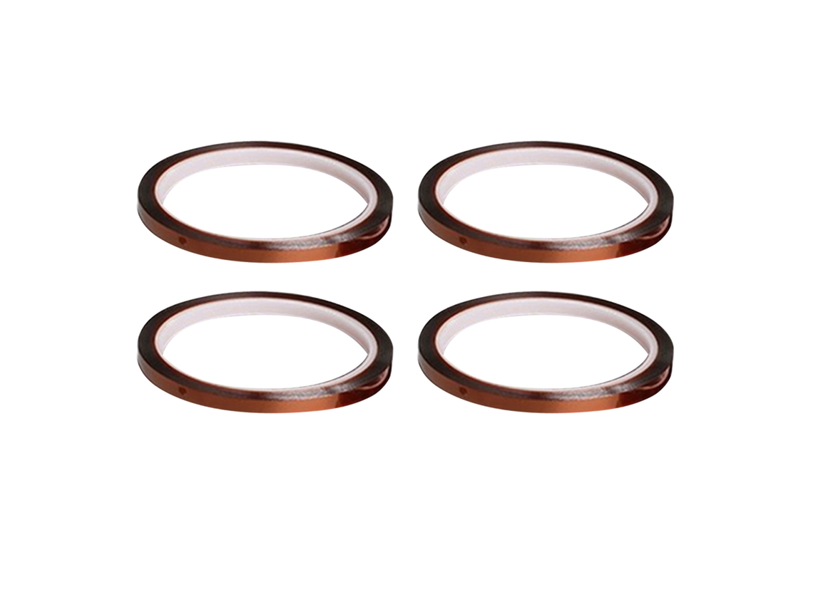 4 Rollos De Cinta Térmica Resistente Al Calor De 0,5 Cm X 33 M, Cinta Aislante Para Prensa De Calor De Sublimación