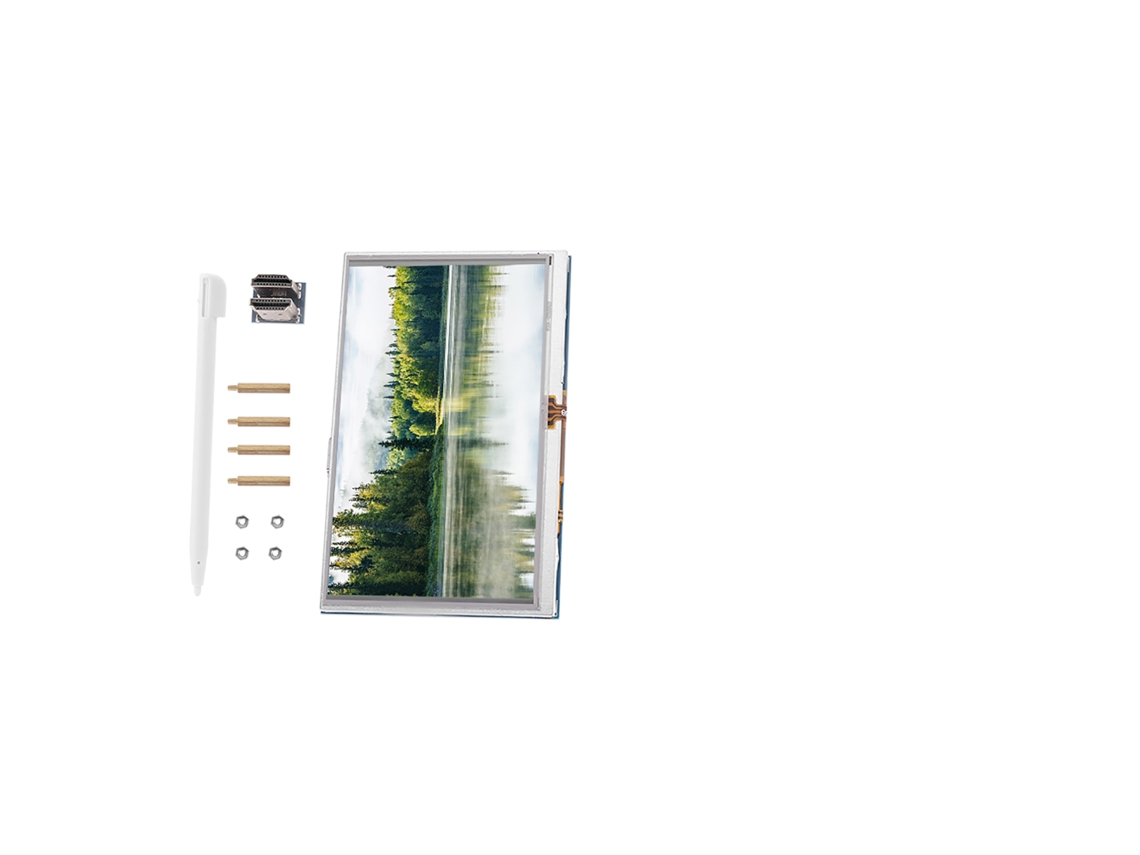 Monitor Táctil Lcd Tft De 5 Pulgadas Con Hdmi Y Resolución 800x480 Para Raspberry Pi 3/2/b+
