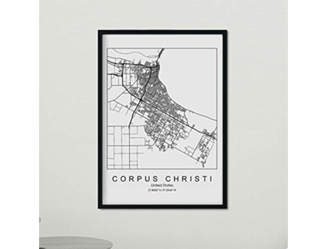 Poster NACNIC Mapa de CorpUSA Christi (A3)