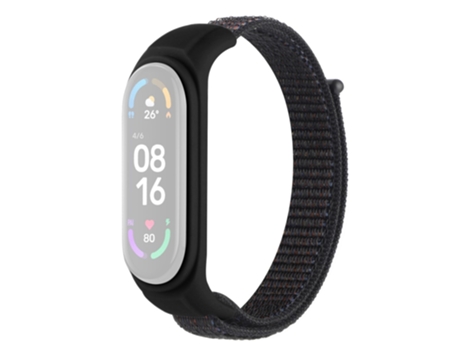 Correa de Silicona ajustable anti-perdida para Xiaomi Mi Band 3/Band 4/Band 5/Band 6/Band 7 - negro oficial