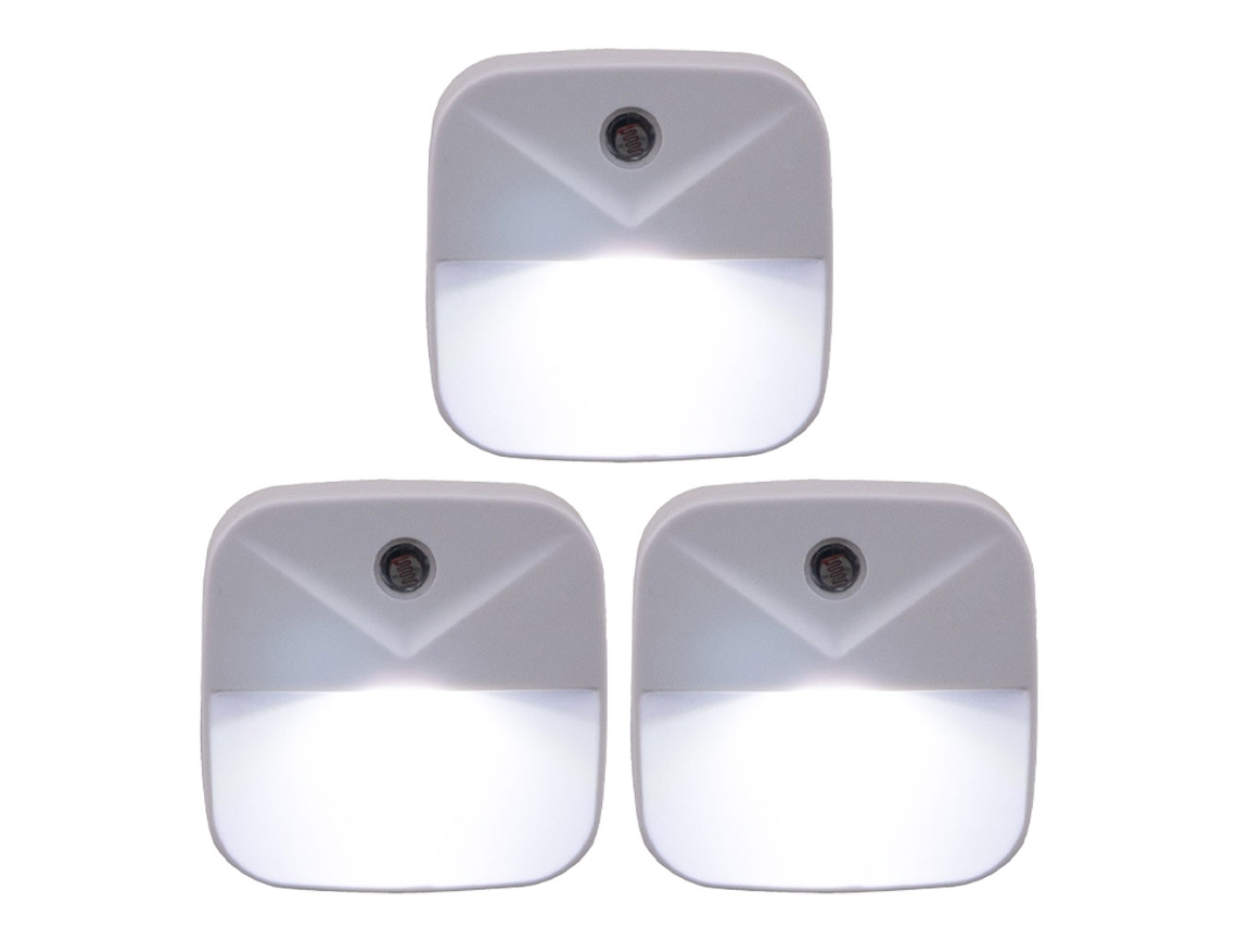 Luz nocturna LED, insertada en la pared, se enciende y apaga automáticamente NEVEANCE