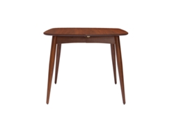Mesa de comedor extensible nogal L90-130 cm NORDECO MILIBOO