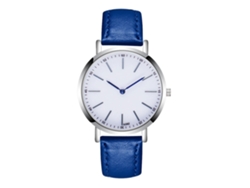 Reloj Hombre De Negocios Moda Correa De Cuero Sapphire Analógico De Cuarzo