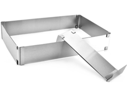 Molde Cuadrado Ajustable De Acero Resistente Al Calor Para Pasteles, Ideal Para Mousse Y Té.