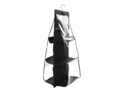 Almacenamiento colgante con 6 compartimentos - Negro
