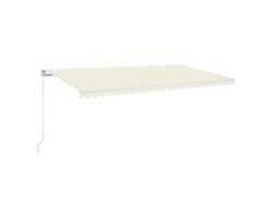 Maison Exclusive - Toldo Retráctil Manual Crema 600x350 Cm