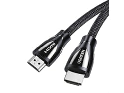 Cable HDMI 2.1 trenzado Ugreen 80403 de 2 m, HD 8K, 48 Gbps, para proyectores de TV y vídeos web de ultraalta velocidad