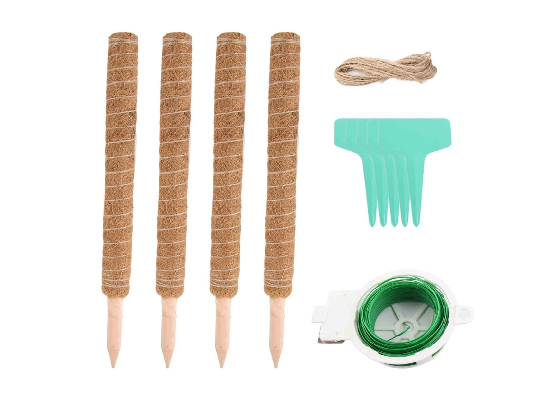 Postes de musgo con fibra de coco para plantas trepadoras