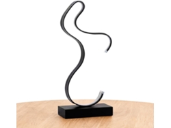Lámpara de mesa inalámbrica | Luz nocturna con arte abstracto y 3 modos | Lámpara de noche Gokoco