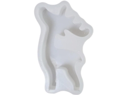 Molde de silicona con forma de ciervo | Molde de silicona navideño | Ideal para hornear, hacer fondant, jabones, velas, Slowmoose