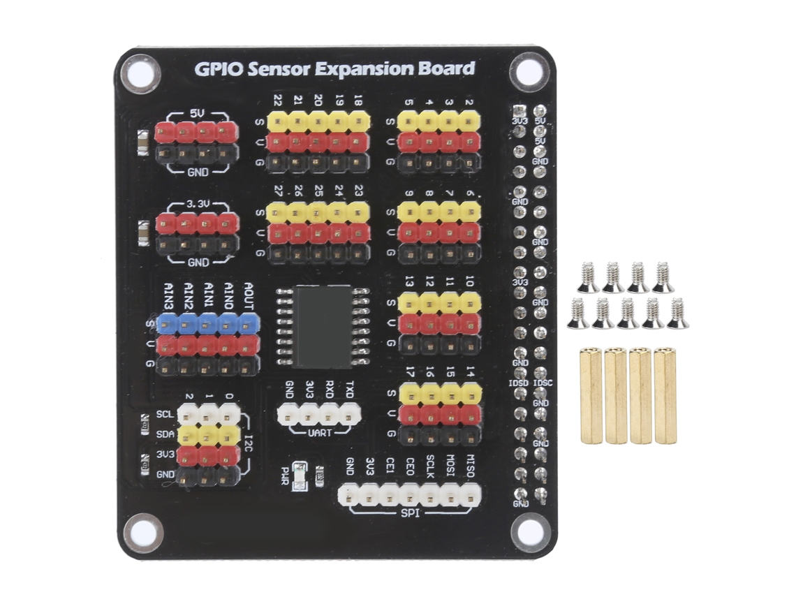 Placa De Expansión Ad Da Para Raspberry Pi 4b 3b Conversión Digital-analógica Detección De Voltaje