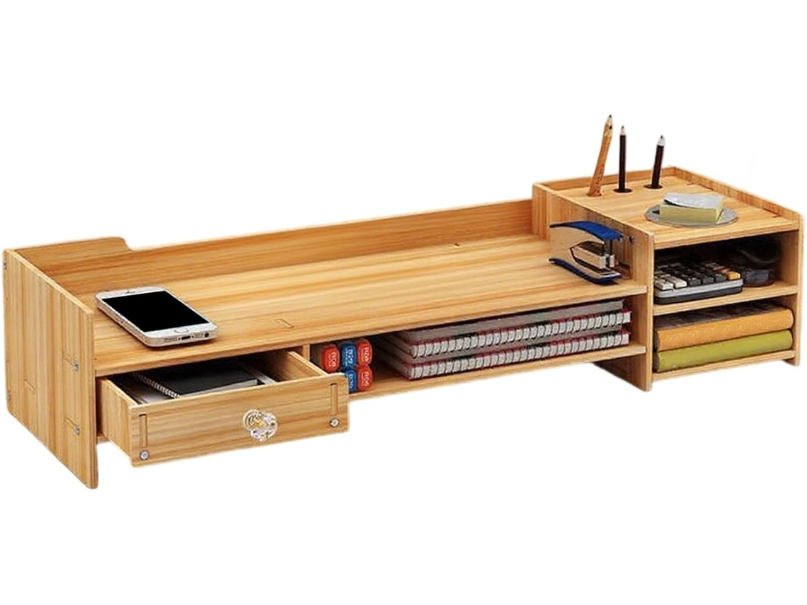 Soporte Para Monitor, Elevador De Escritorio, Organización | Estante De Almacenamiento