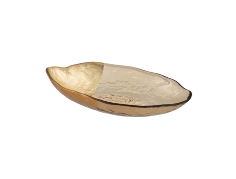 Centro de Mesa Dorado Vidrio 23 x 13 cm