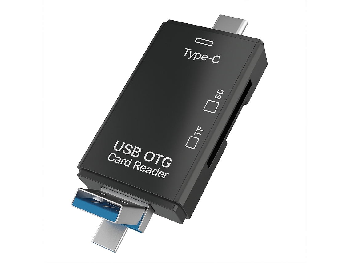 Lector de tarjetas OTG 6 en 1 Sanda SD 3793 Negro