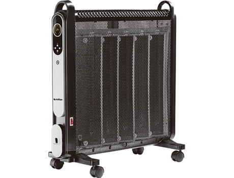 Radiador De Mica Negro Modelo Astana 2000W Temporizador-Mando