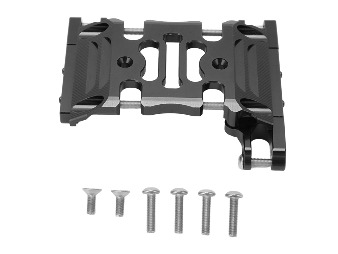Ymsl Placa De Caja De Engranajes Central Para Coche Rc, Base De Montaje De Aleación De Aluminio Resistente Al Desgaste Para Axial 1/10 Negro Hxl