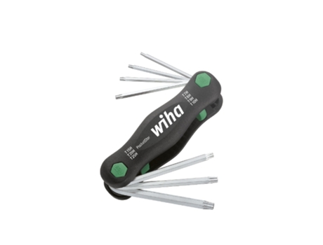 WIHA Herramienta multiusos PocketStar TORX® Tamper Resistant (con taladro), de 7 unid., versión para autoservicio con colgador Euro (25164)