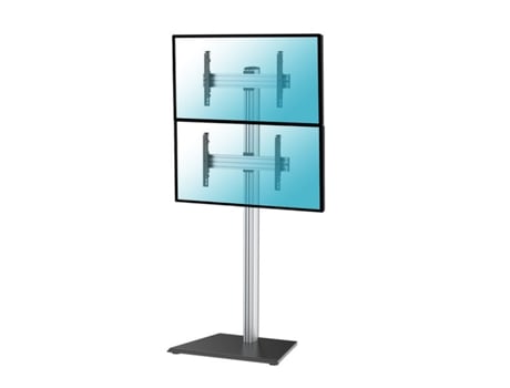 Soporte de suelo para 2 TV 40"-65", Altura 240 cm