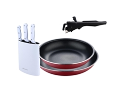 Sartenes Ø22ø26cm Inducción Clickcook Y Cuchillos De Cocina