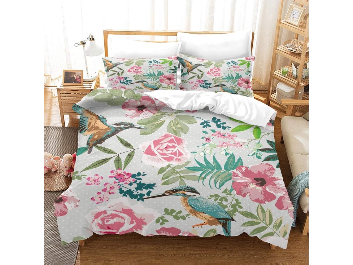 Juego Ropa Cama Funda Nórdica Microfibra Juego Estampado Almohada Niños 220x240cm 220 X 240 Cm 65