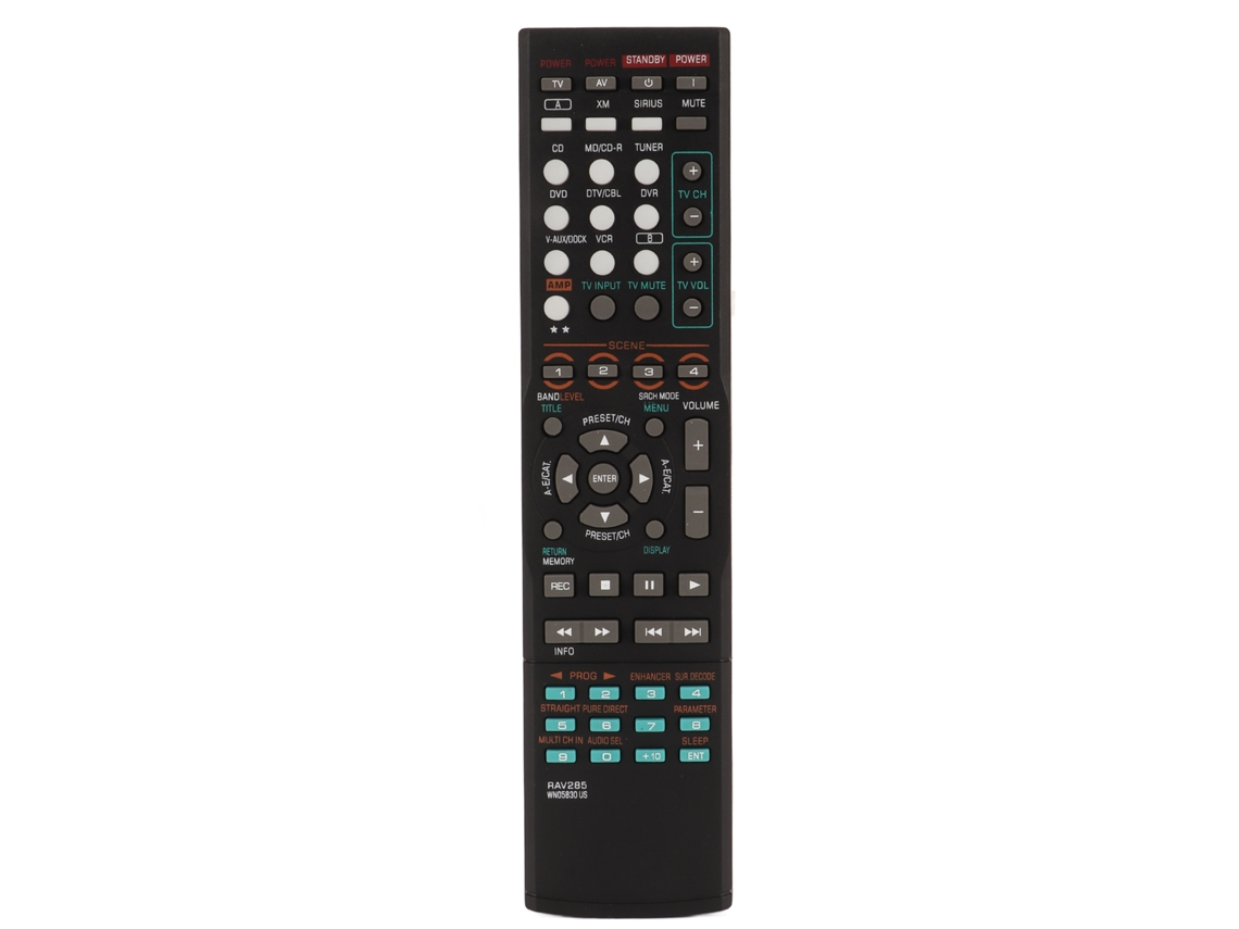 Controle Remoto Substituto Rav285 Wn05830 Us Para Receptores Av Htr 6160 Rx V663 Rx V663bl Htr 6160bl