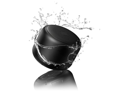 Altavoces Bluetooth portátiles Altavoz inalámbrico: Altavoz resistente al agua con sonido estéreo fuerte, 15 horas de reproducción (negro) CHRONUS