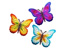 Adorno de pared de mariposa, hierro, jardín, balcón