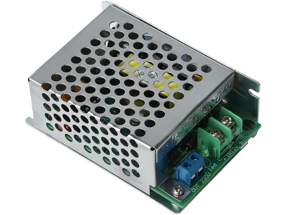 Convertidor De Potencia: Placa Inversora De 12 V Cc A 220 V Ca De 100 W Con Protección Contra Sobrecorriente.