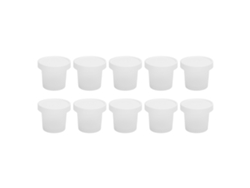 10 Vasos Para Postre Con Tapas Resistentes Al Calor, De Plástico Pp, Para Pudín, Yogur Y Helado, 500 Ml.