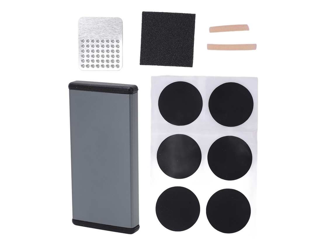 Kit De Reparación De Neumáticos De Bicicleta Sin Pegamento Para Bicicletas De Carretera Y Montaña De Emergencia - Gris