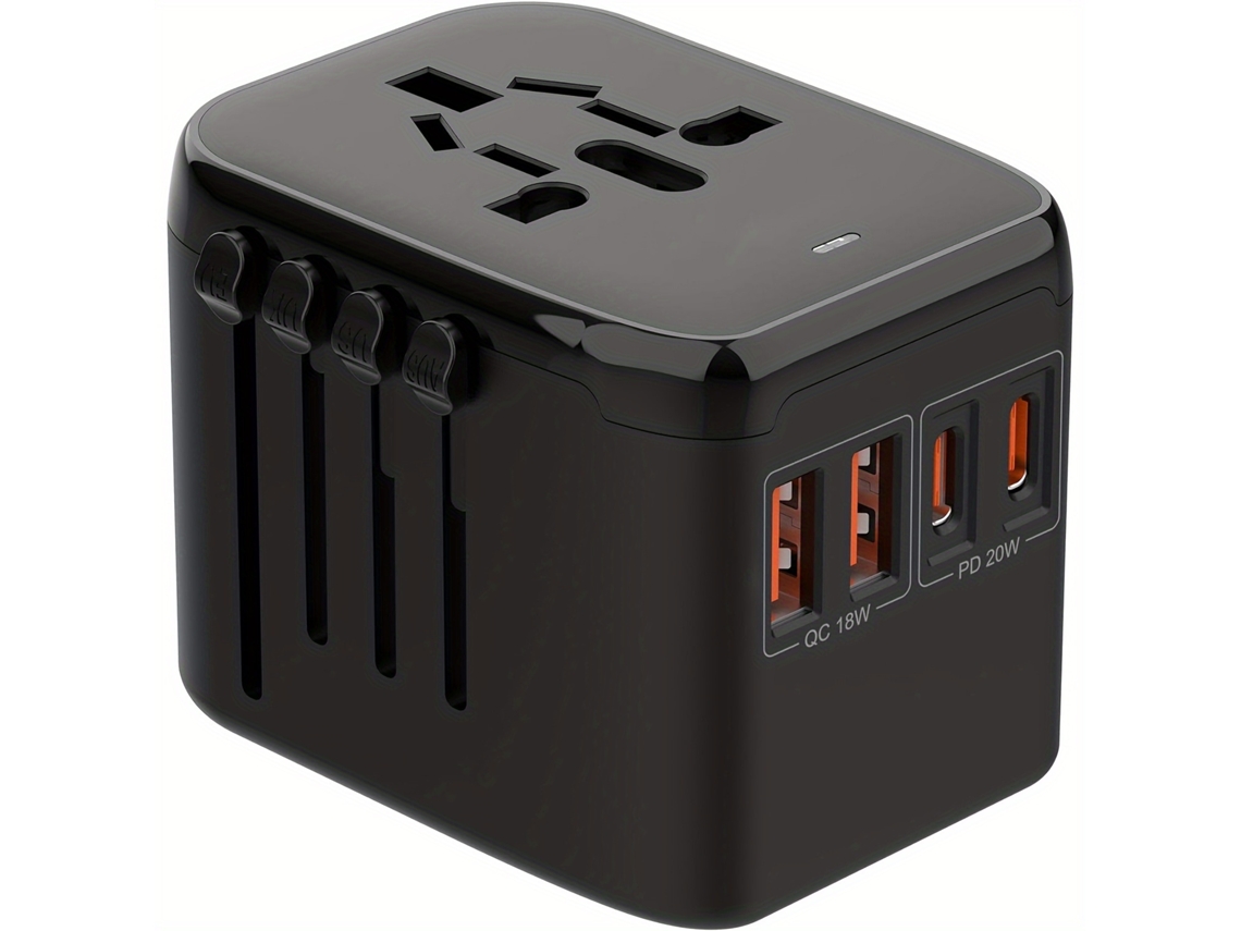 Adaptador International Travelpower Com Dual Usb C/pd Preto GERTIZ